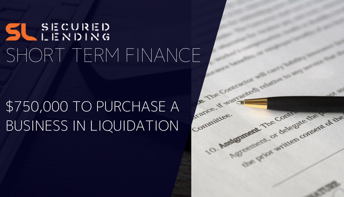 We funded a purchase of a business